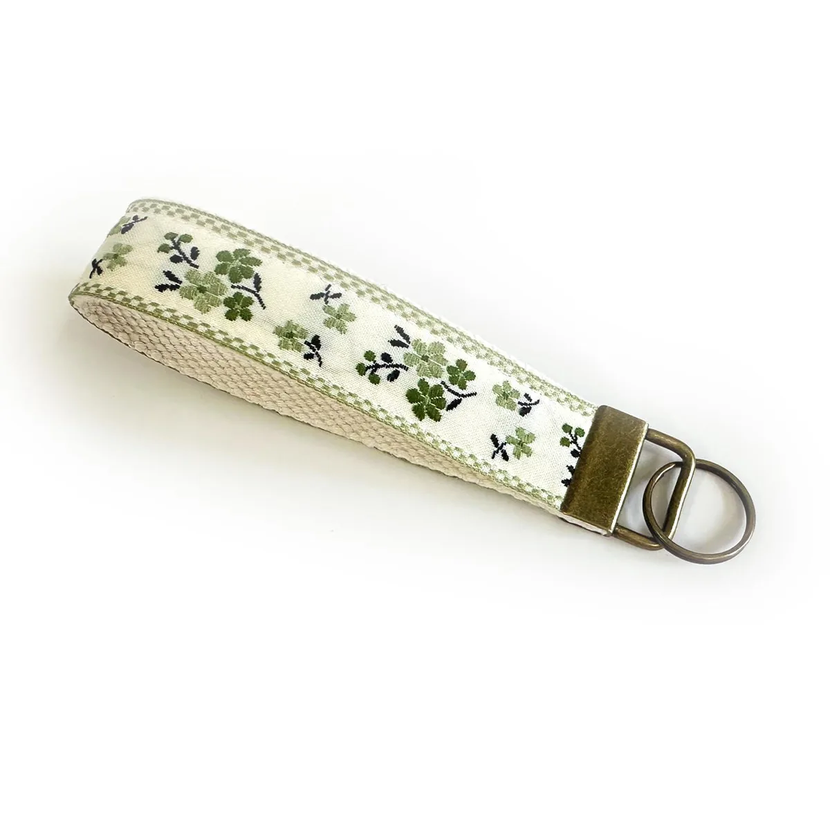  Viator Gear Vintage Floral Wristlet Keyholder Green Cream — product photo