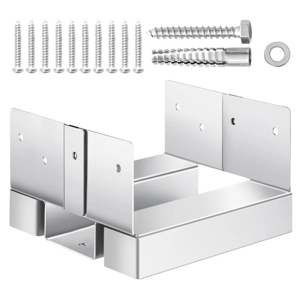 VEVOR VEVOR 6x6 Post Base 10 Pcs 5.49x5.57in Inner 1in Standoff — product photo
