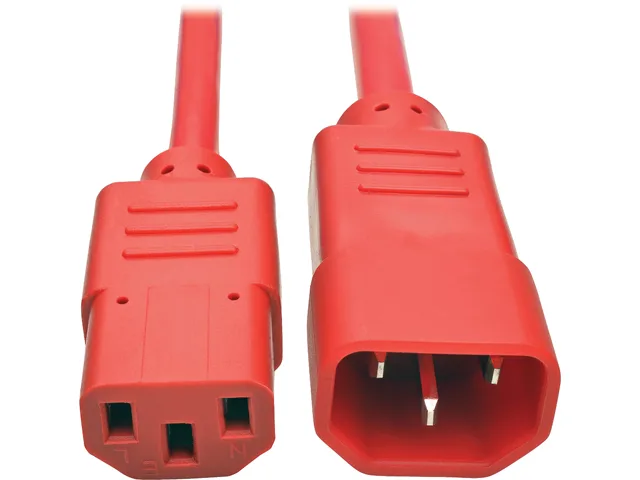 Tripp Lite Tripp Lite P005-003-ARD 3 ft power extension cord 14 AWG 15A C14 to C13 red — Produktfoto