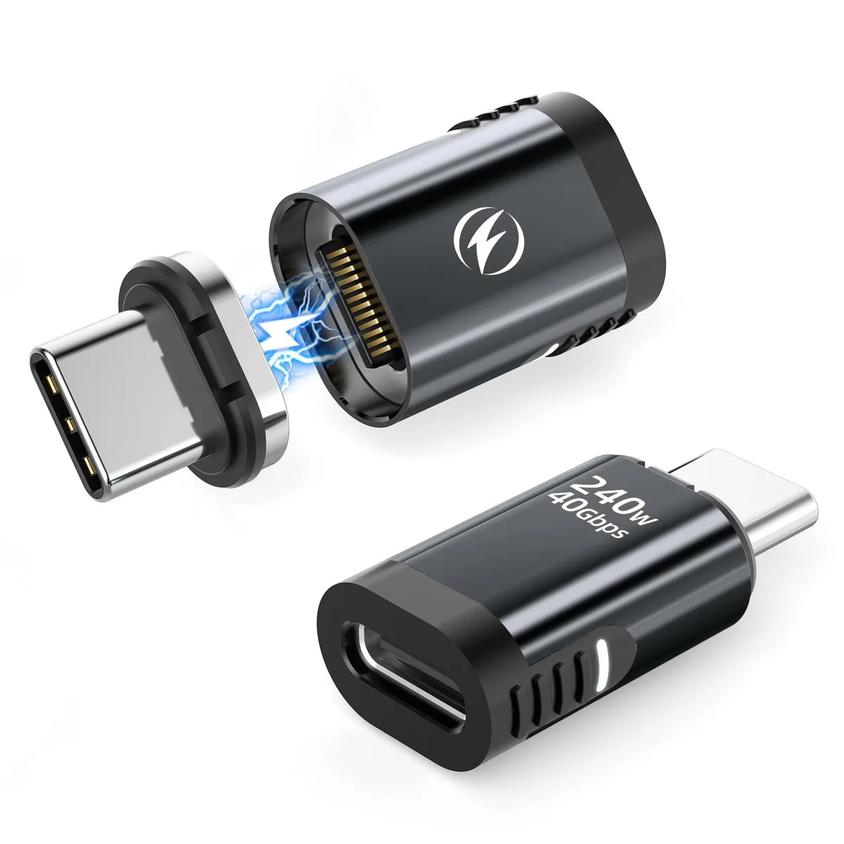  2-Power XCD-50777 240W USB-C magnetic adapter 2-pack — product photo