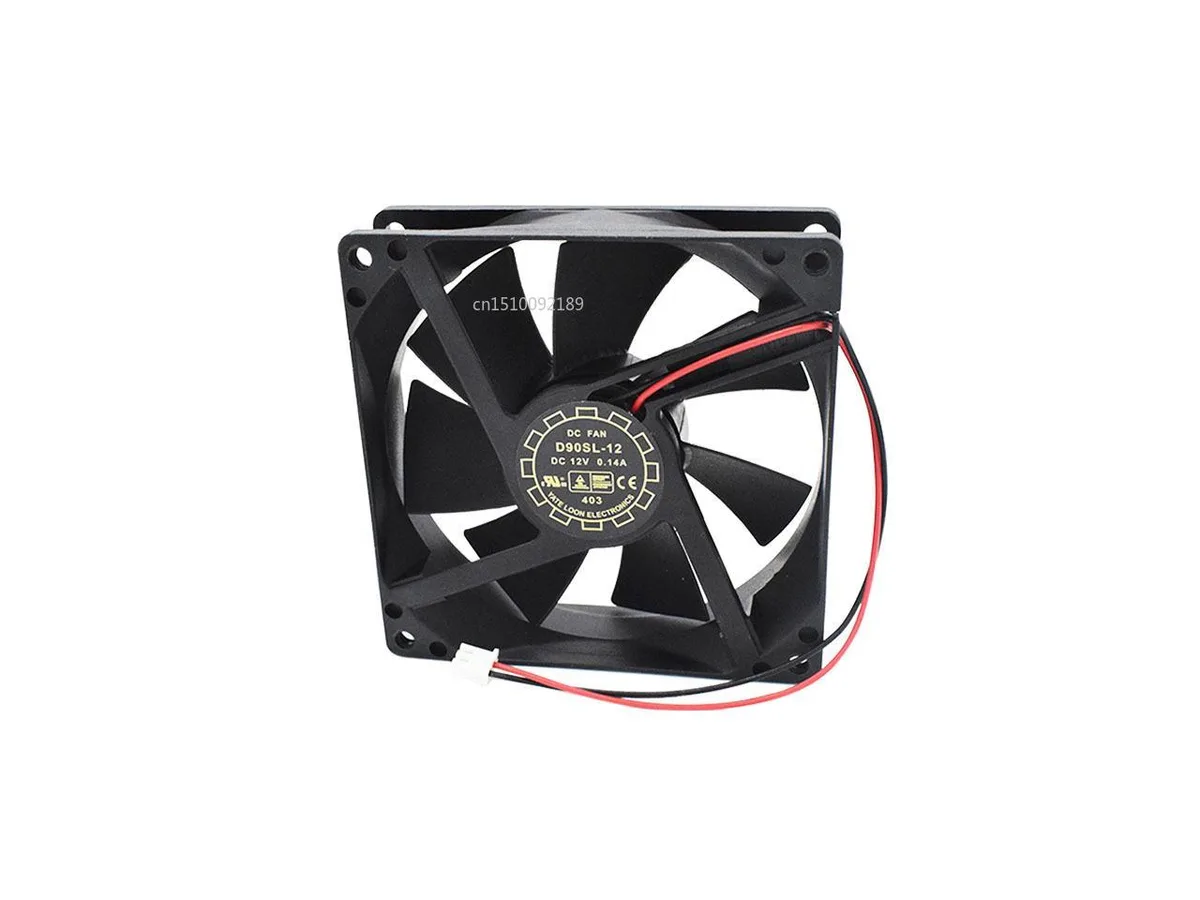 Fans Fans D90SL-12 12V 0.14A 92x92x25mm 2-wire case fan — product photo