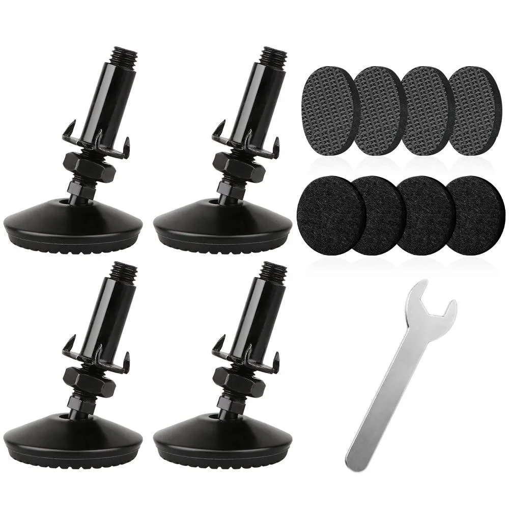 Duratech M10 Swivel Leveling Feet 4-Set 50 mm Base 50 mm Bolt Black — product photo