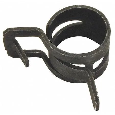 Pack of ten zinc-coated steel constant-tension band clamps, 17 mm nominal size