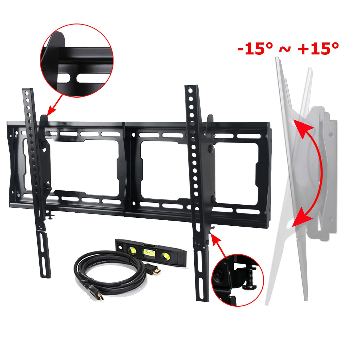 VideoSecu VideoSecu MF608B-A19 Tilt TV Wall Mount 32-75" 165lbs BG3 — product photo