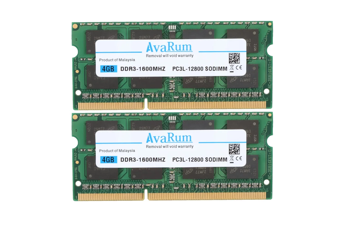 Avarum Avarum Avarum-3L41600-SODIMM 8GB (2x4GB) DDR3L 1600 laptop RAM — product photo