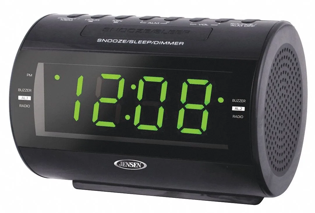 JENSEN JENSEN JCR-210 AM/FM Dual-Alarm Clock Radio — product photo