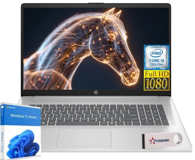HP HP 17 laptop i5-1334U 12GB 1TB SSD 17.3" FHD Silver — product photo