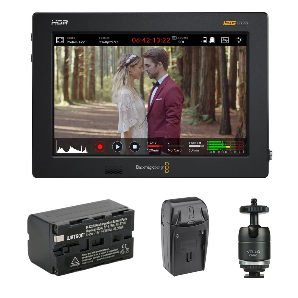 Blackmagic Design Pty. Ltd. Blackmagic Design Video Assist 7" 12G-SDI/HDMI HDR Recording Monitor Bundle — product photo