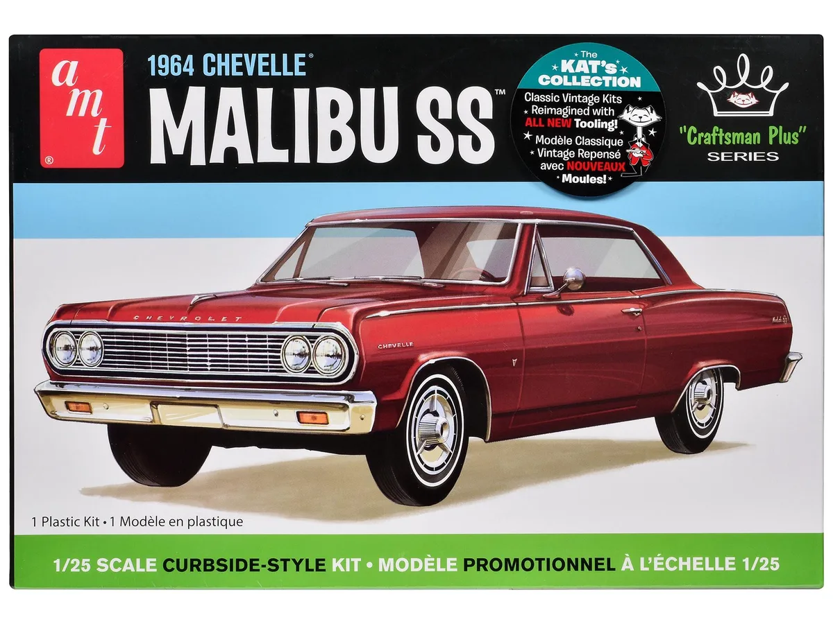 AMT AMT AMT1426M 1/25 Scale 1964 Chevrolet Chevelle Malibu SS Craftsman Plus Plastic Model Kit hobby collectible — product photo