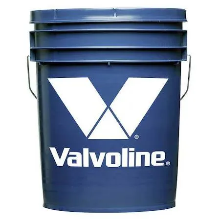 Blue metal pail labelled Valvoline VV606 multipurpose grease 35 lb