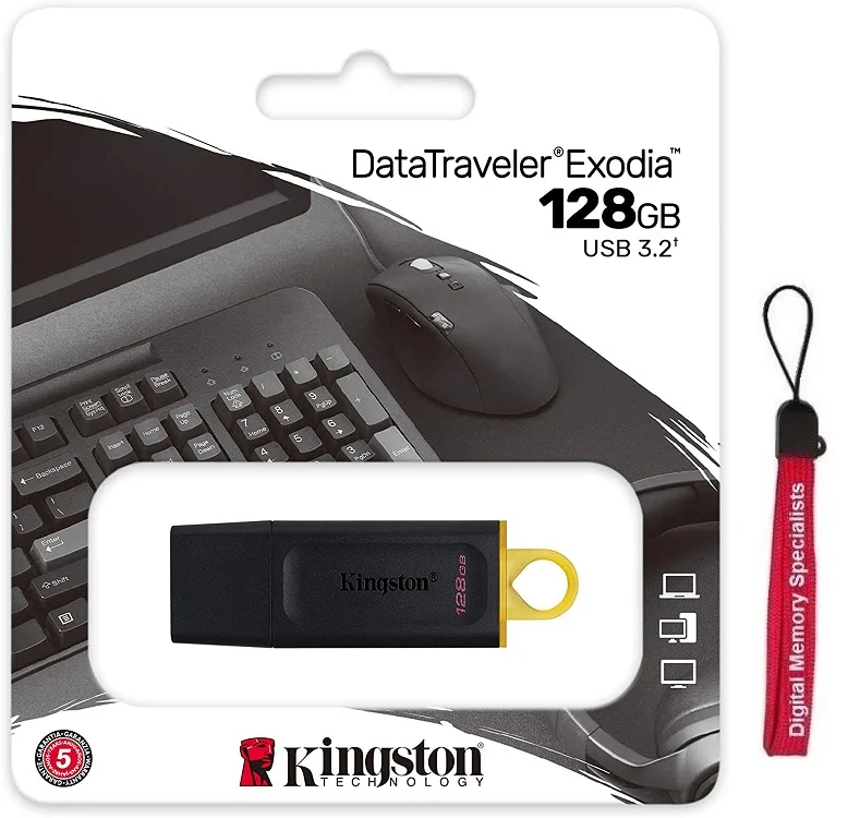Kingston Technology Corp. Kingston DataTraveler Exodia DTX/128GBL 128GB USB 3.2 Gen 1 — product photo