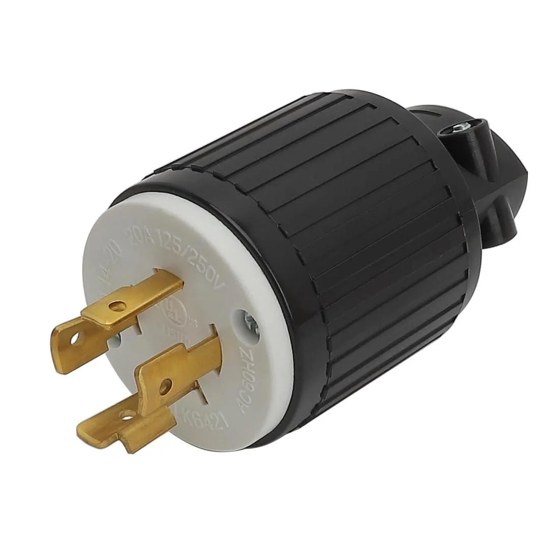LORDWORLD LORDWORLD NEMA L14-20P Flanged Outlet Waterproof Cover 20A 125/250V Black — product photo