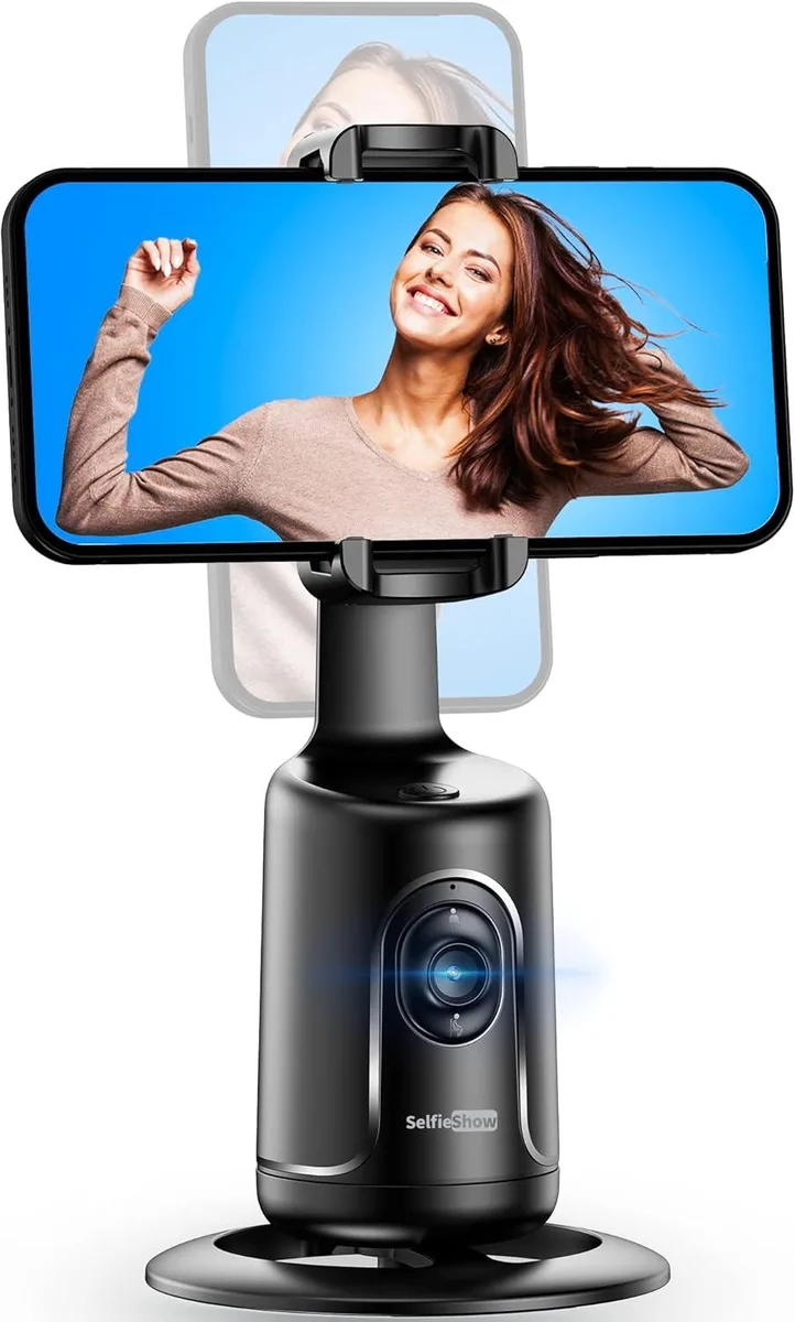 BFKK BFKK Auto Tracking Phone Mount 360 Rotation Black — product photo