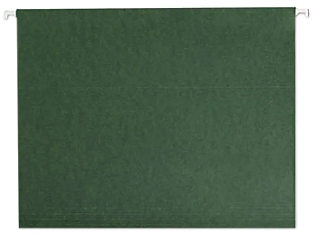 Smead Smead 64010 hanging file folder, untabbed, 11 point stock, letter, green, 25 per box — product photo