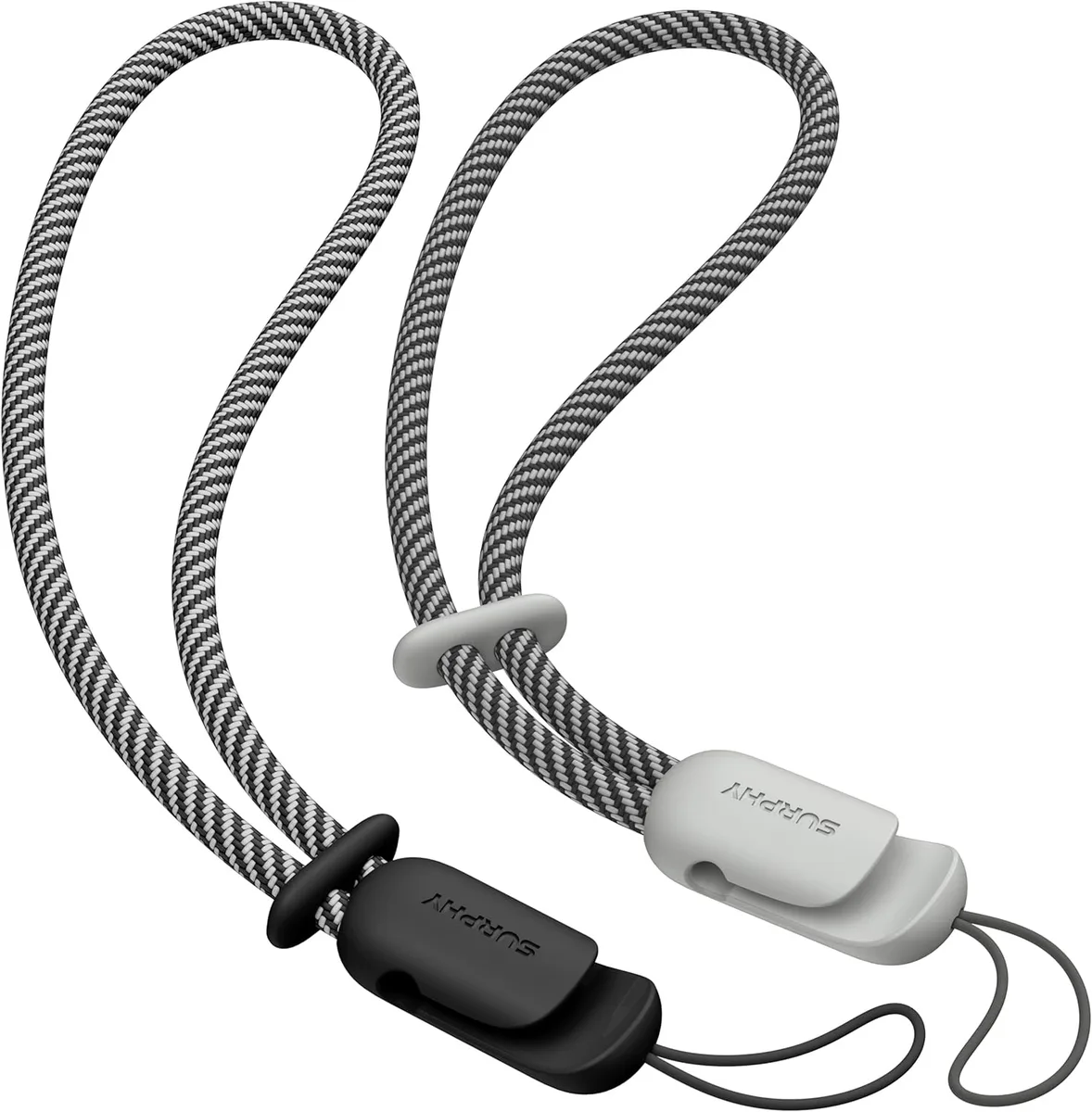 MCHOSE MCHOSE Phone Lanyard Wrist Strap 2 Pack Black &amp; Gray — product photo