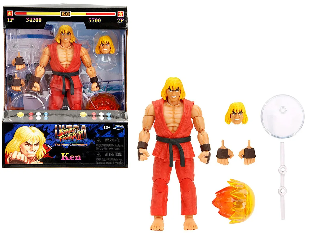 Jada Jada Ken 6" Moveable Figure Ultra Street Fighter II 2017 — product photo