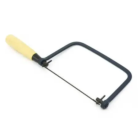 Big Horn coping saw, steel frame, wooden handle