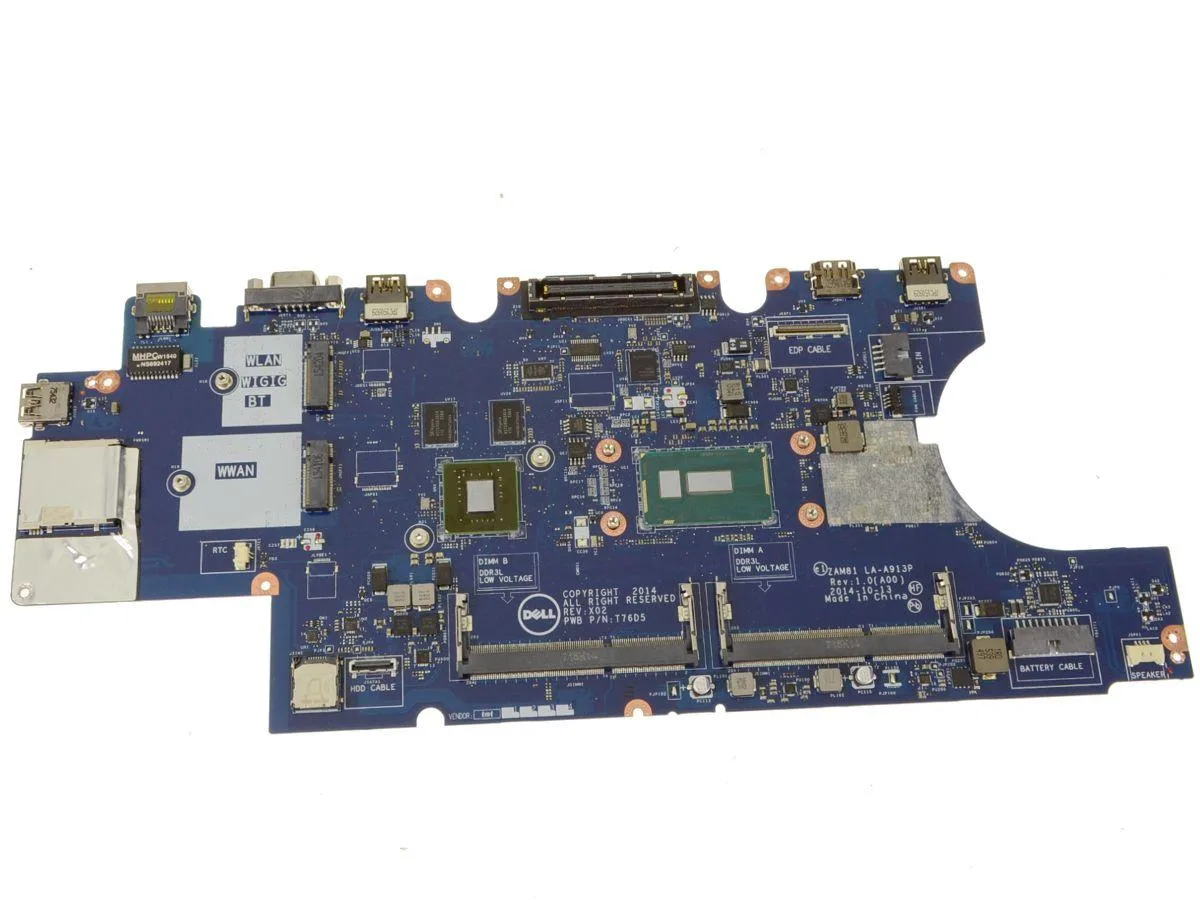 DELL DELL Latitude E5550 Motherboard i7-5600U 2.6GHz Nvidia DWVYV — product photo