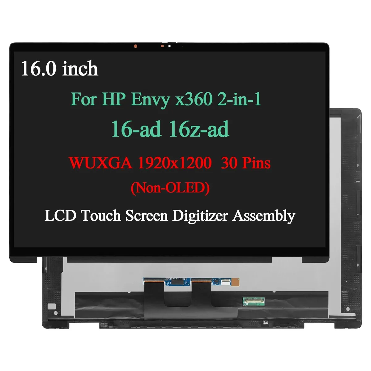 NUOLAISUN NUOLAISUN 16" WUXGA Touch Screen for HP Envy x360 16-ad0000 16z-ad000 — product photo