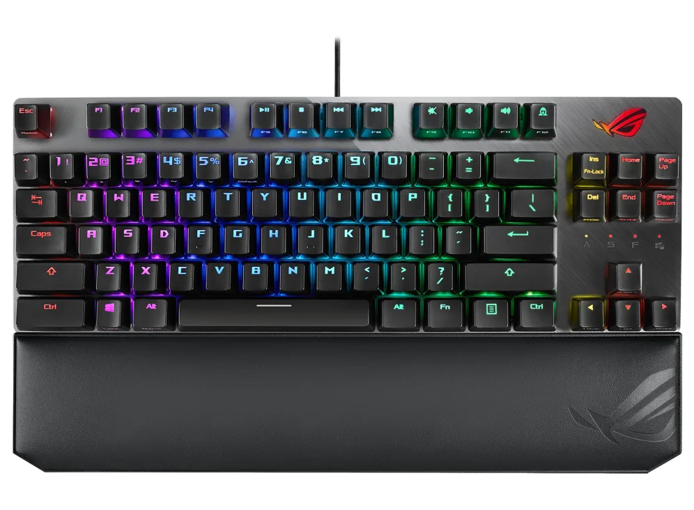 ASUS ASUS ROG Strix Scope TKL Deluxe wired mechanical gaming keyboard Cherry MX Blue Black — product photo