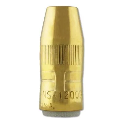 Bernard NS-1200B centerfire welding nozzle, half-inch opening, metallic finish