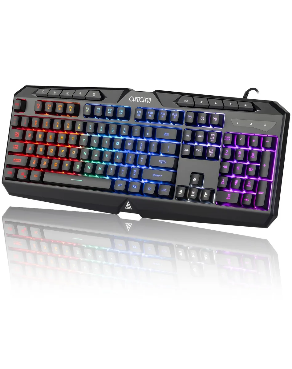  Philips 4000 Gaming Keyboard 104 Key USB Black Rainbow Backlit 19 Anti-Ghosting Keys — product photo