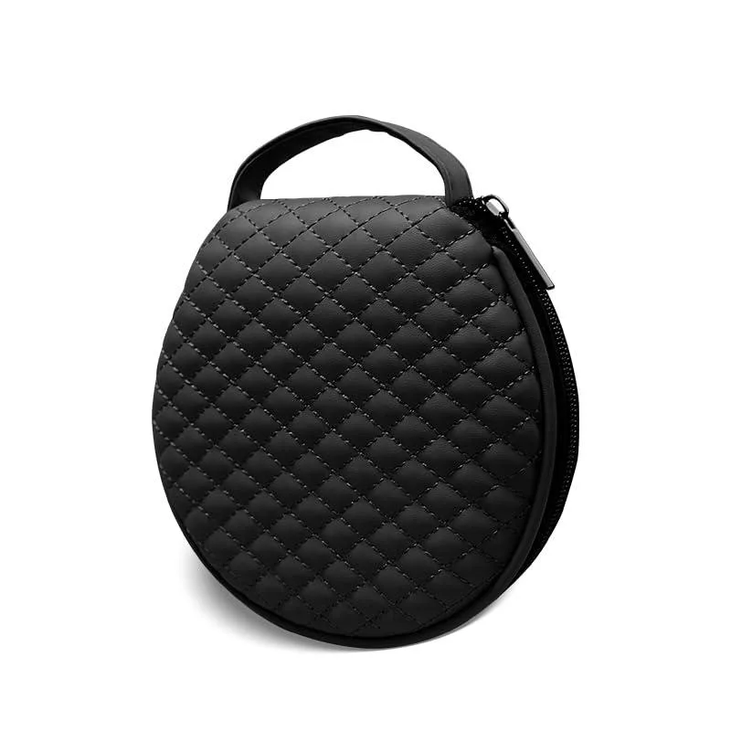 AOWIS CD/DVD Case 20 Capacity PU Leather Black — product photo