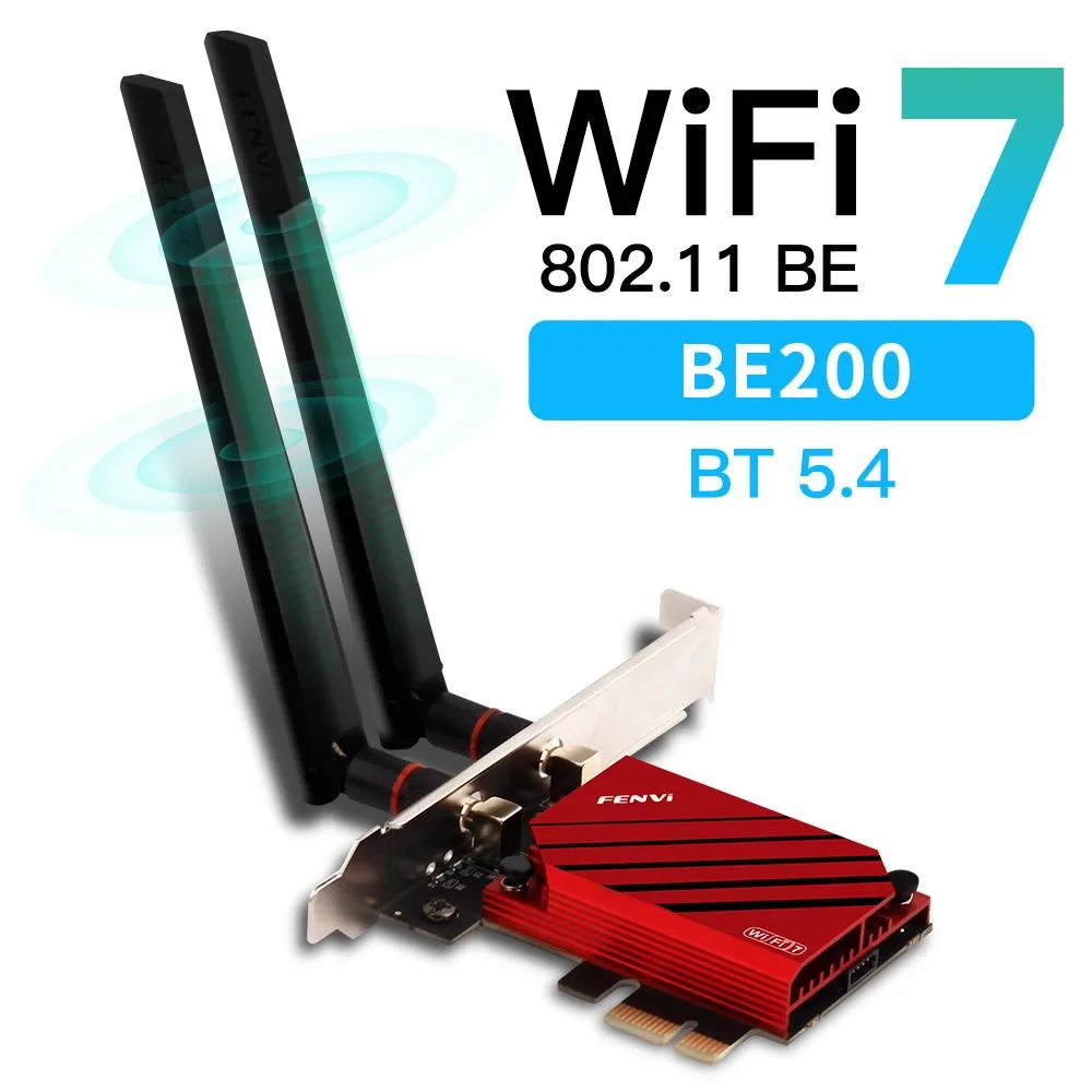fenvi fenvi FV-BE8800 WiFi 7 PCIe Adapter Red — product photo