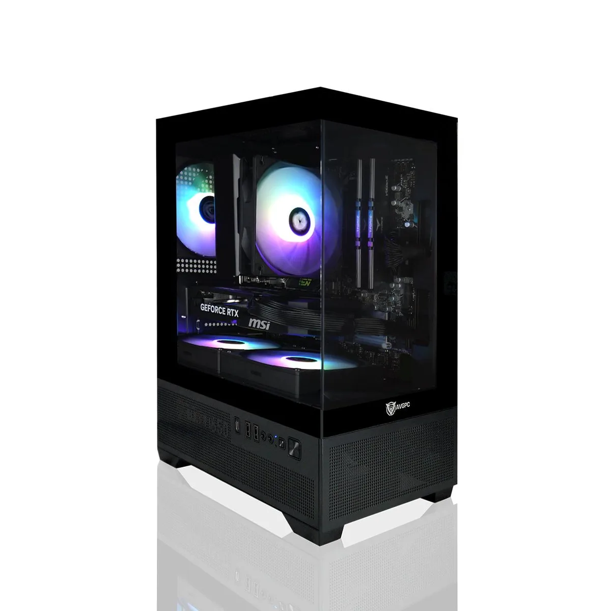 AVGPC AVGPC Mini-X Gaming PC Ryzen 7 5700X RTX 5060 Ti 16GB 32GB DDR4 1TB NVME Hyper 212 — product photo