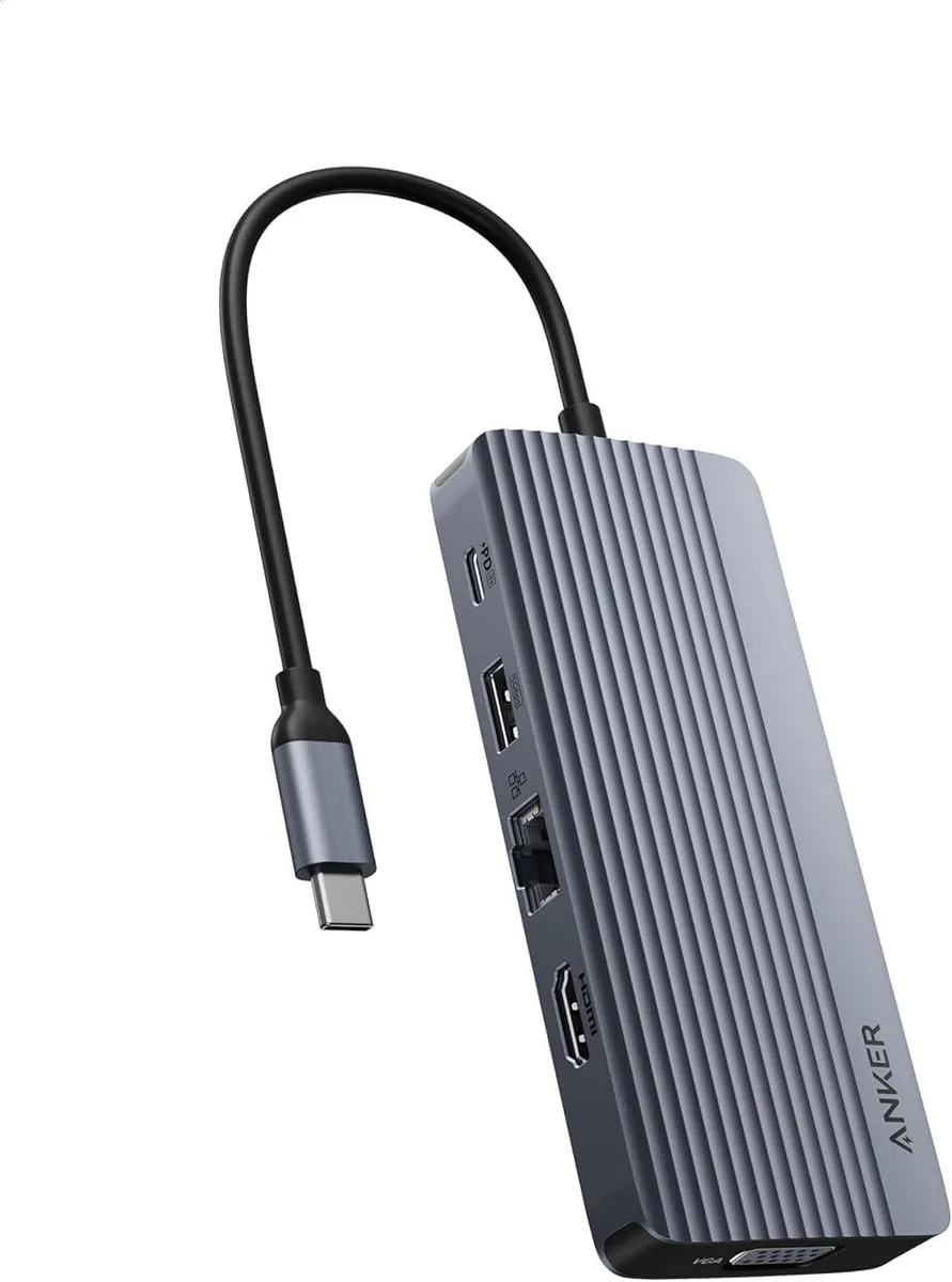 MCHOSE MCHOSE 10-in-1 USB-C Docking Station Dual 4K 30Hz HDMI VGA 100W PD 5Gbps — product photo