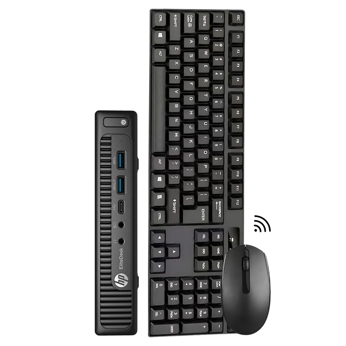 HP HP ProDesk 800 G2 Mini desktop PC Intel Core i5 6500T 2.50GHz 8GB DDR4 256GB NVMe Windows 10 Pro Black — product photo