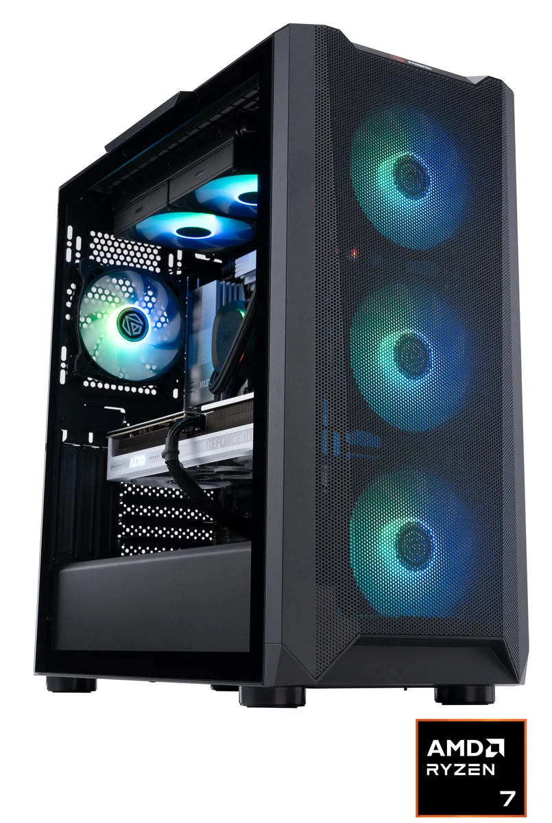 ABS ABS KR7700X5080 Gaming PC Ryzen 7 7700X RTX 5080 16GB 32GB 2TB — product photo
