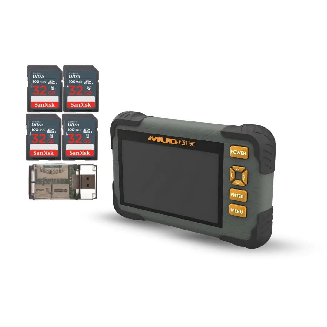 MUDDY MUDDY MUD-CRV43HD_K17 RFID 4.3 inch LCD 32GB SDHC 100MBPS 4-Pack — product photo