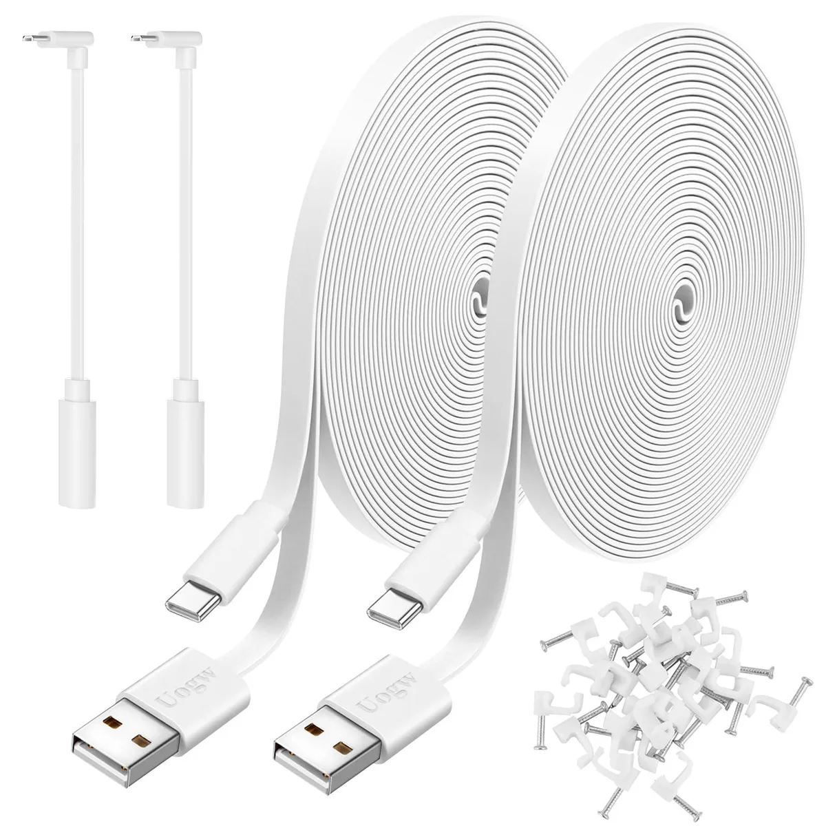 Accessory Power U001 20FT USB Camera Cable 2 Pack White — product photo