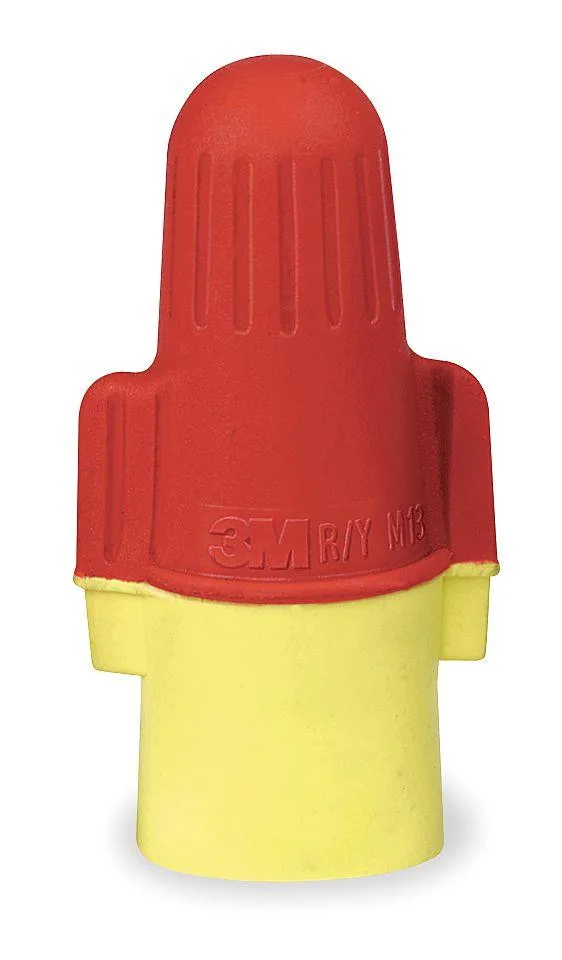 3M 3M R/Y+BOX Twist-On Wire Connector 18-8 AWG Pack of 100 — product photo