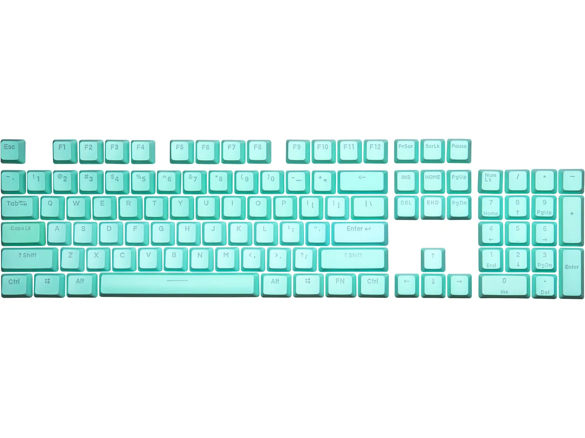 Cooler Master Cooler Master KC-NPDMF1-US 104-key PBT doubleshot keycap set Mint Green — product photo
