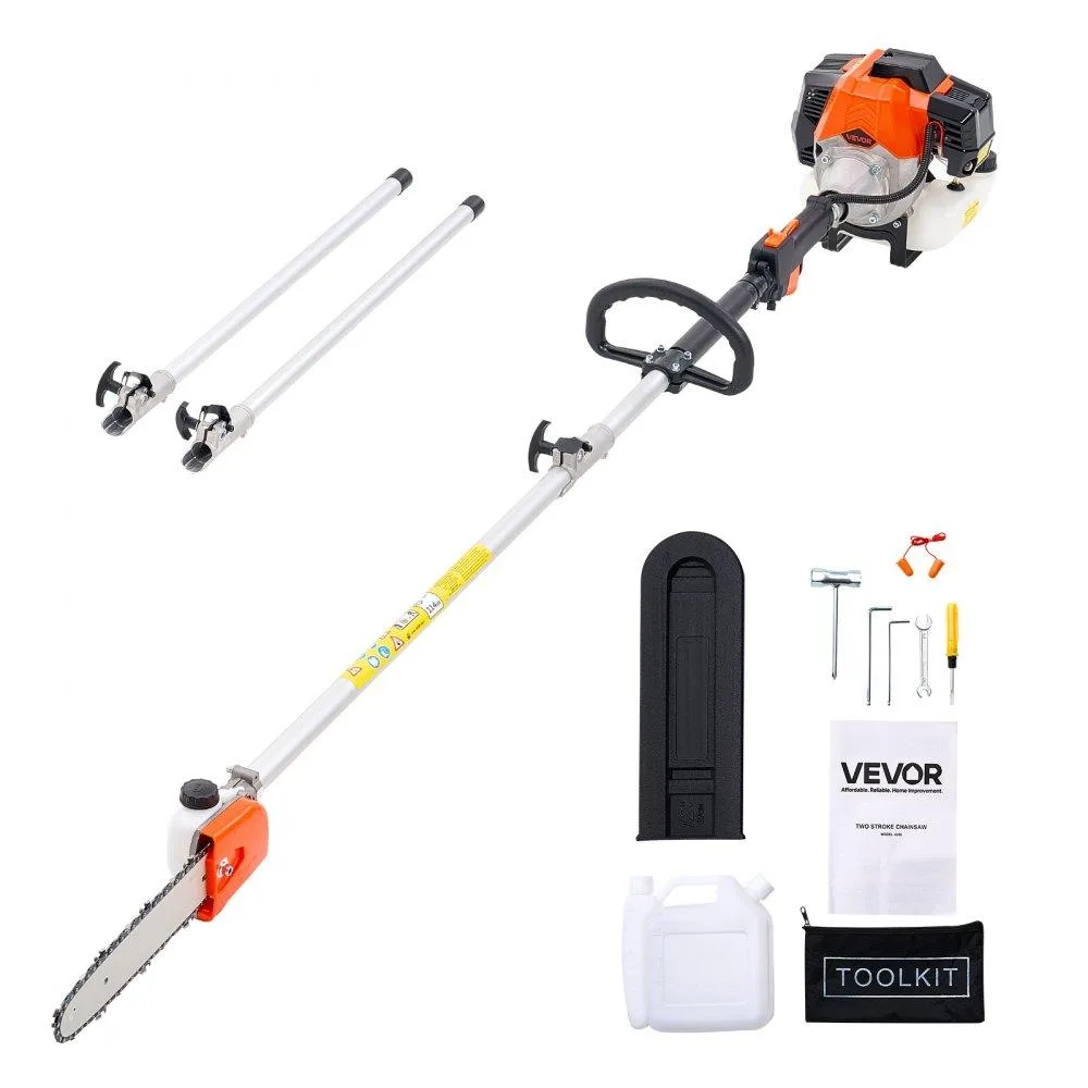 VEVOR VEVOR Gas Pole Saw 43CC 2-Stroke 10 in Bar 30 fl.oz Tank 6.8 to 11.7 ft Extendable — product photo