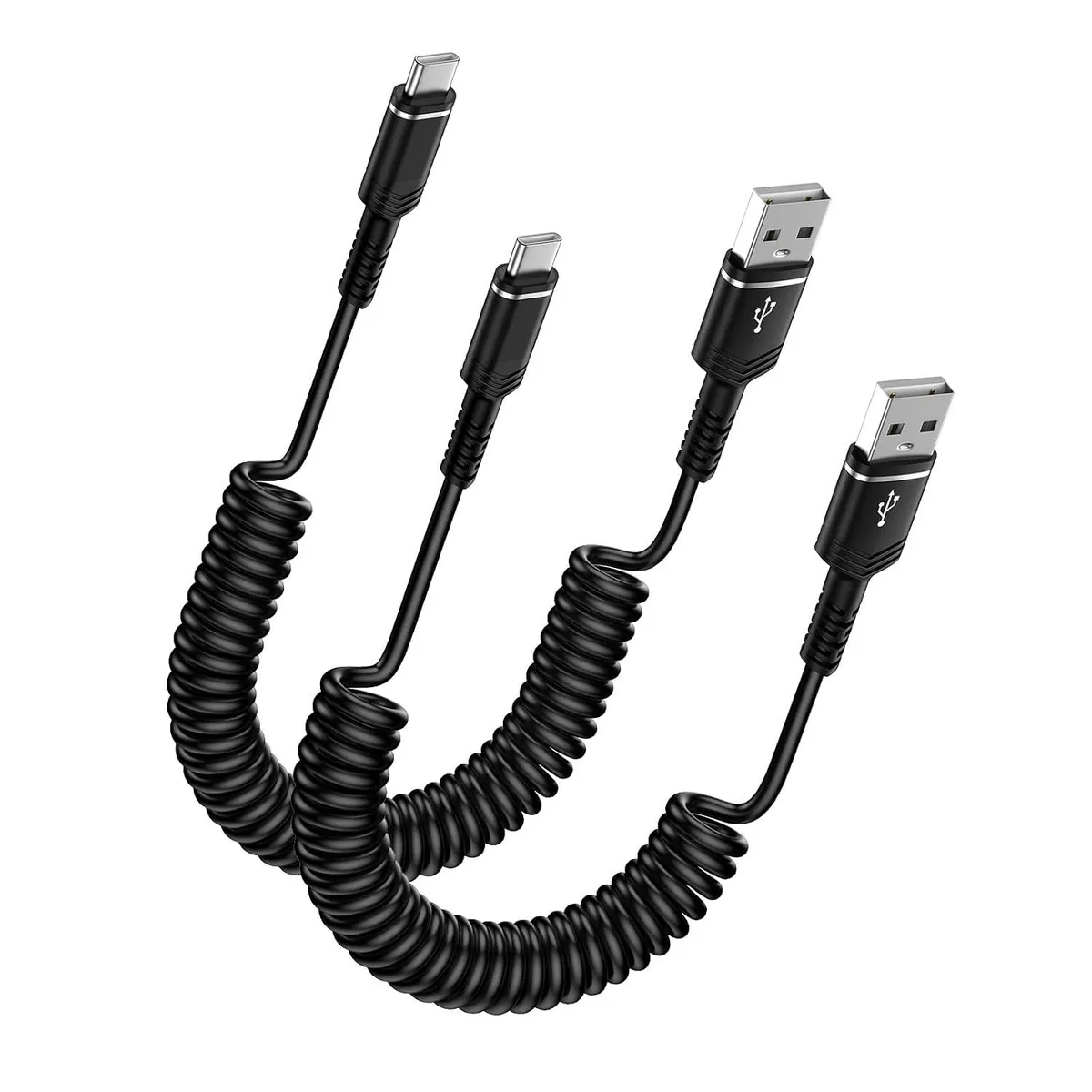 Mobee Mobee Retractable USB-C Car Charger Cable 4+6FT 3A 480Mbps — product photo