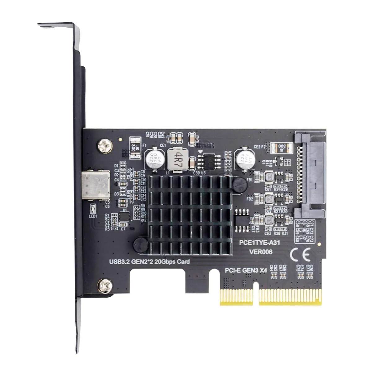 Vszerda Vszerda USB 3.2 Gen2 20Gbps Type-C to PCI-E 4X Adapter — product photo