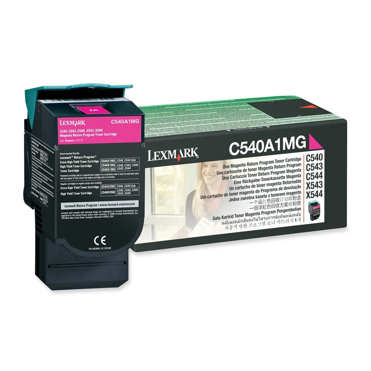 Lexmark Lexmark C540A1MG Magenta Toner Cartridge 1000 Pages — product photo