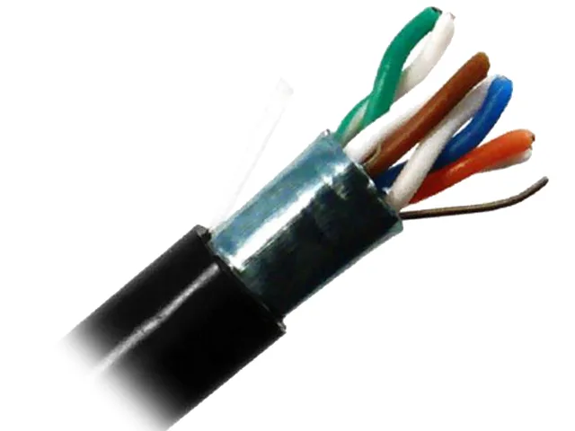 Nippon Labs Nippon Labs 80C5CMXE-432BK network ethernet cable Cat5E 1000 ft Black 24 AWG shielded — product photo