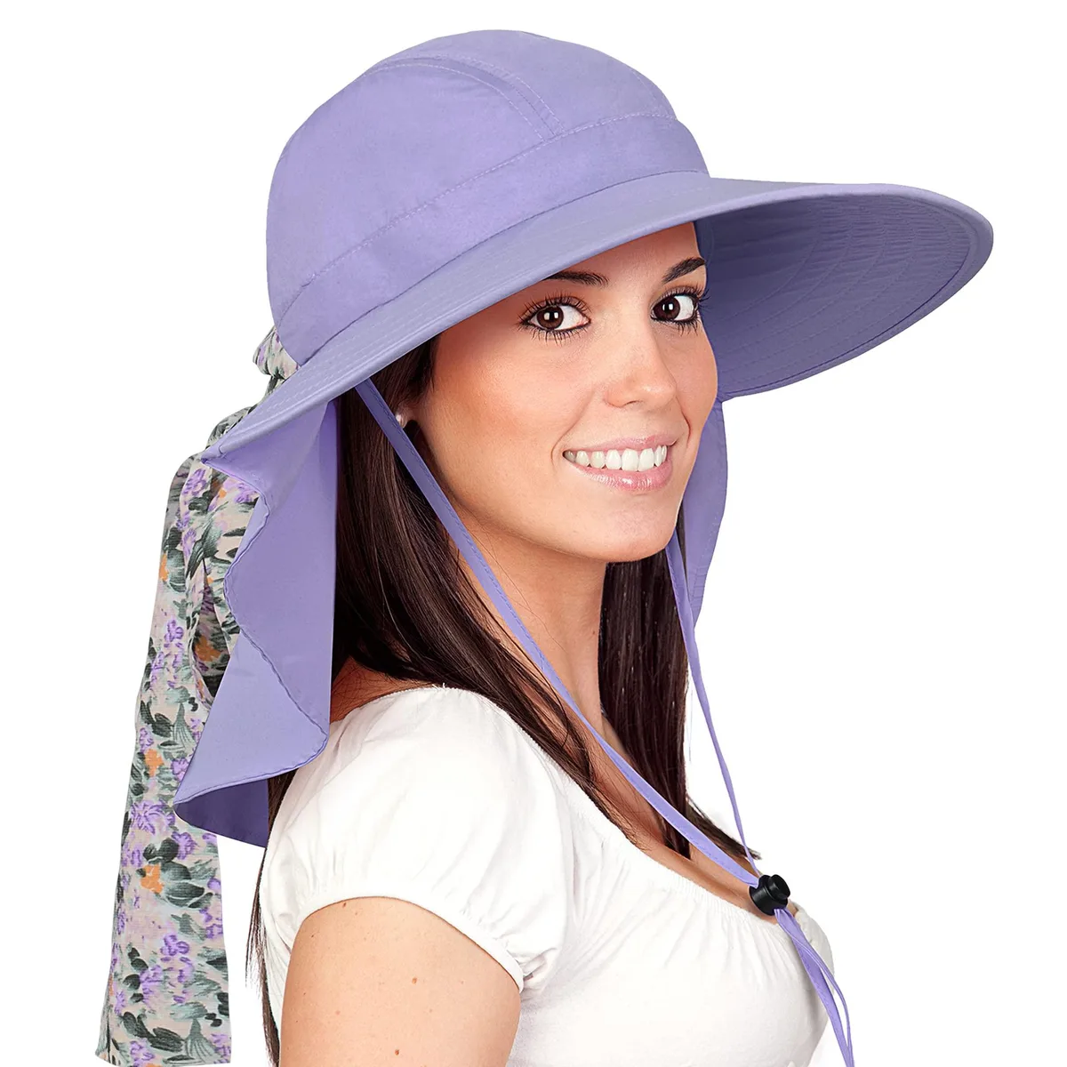  1SLSH921PP Hat Black 22.8" Circumference 4.3" Brim 7.8" Neck Flap — product photo