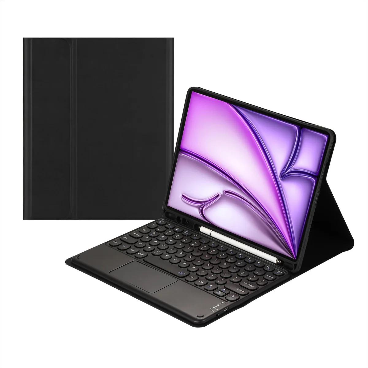 Timoom Timoom Keyboard Case with Trackpad for iPad Air 13" M2 2024 M3 2025 Black — product photo