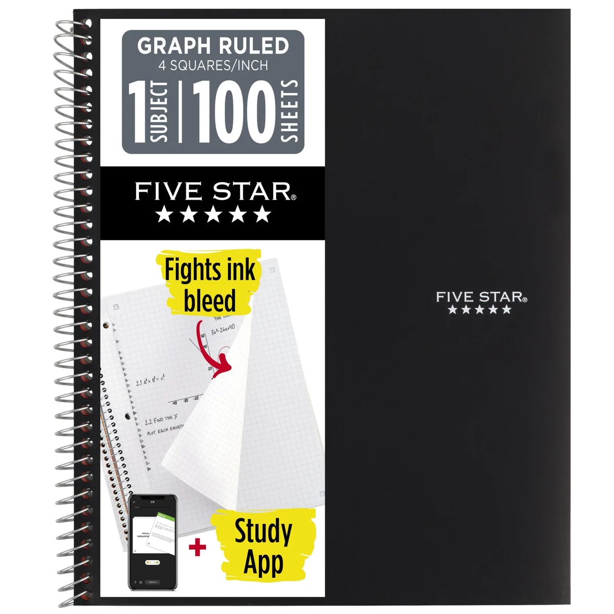  Five Star 73679 Graph Ruled Illustration Notebook 100 Sheets 11 in — product photo