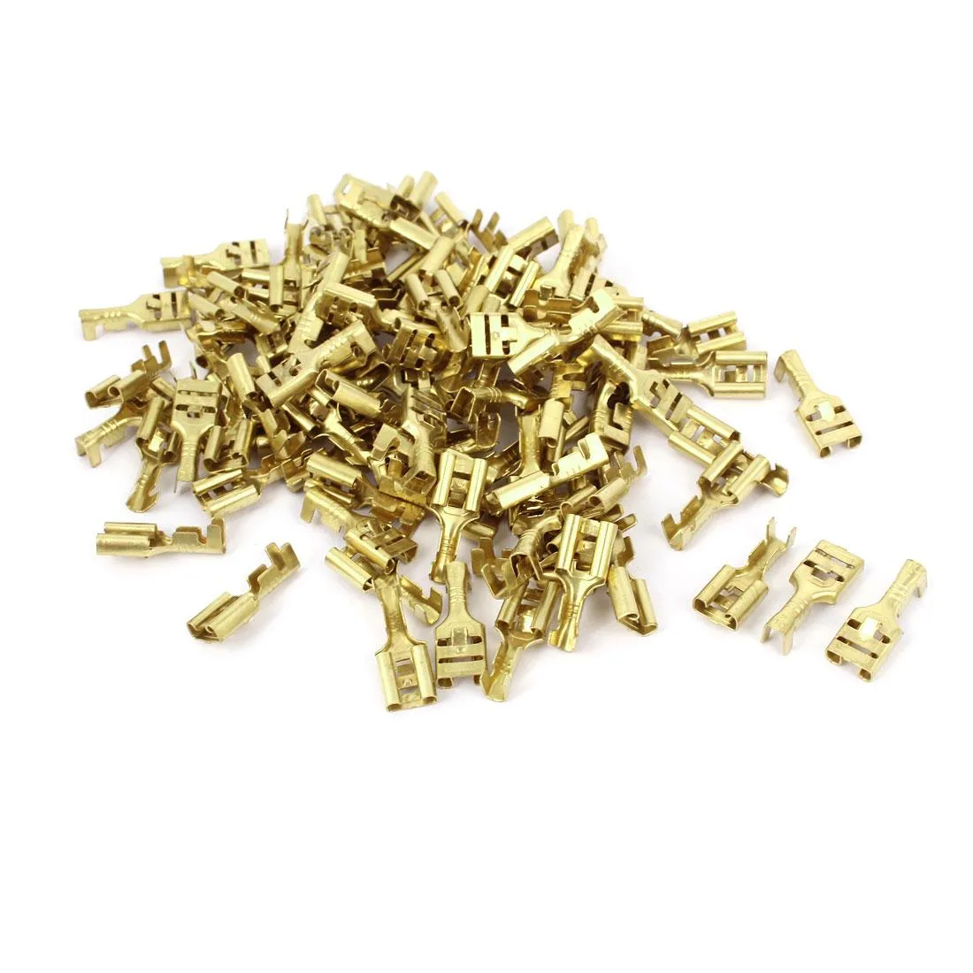 Unique-Bargains Unique-Bargains 7mm Female Spade Crimp Connectors 100 Pcs — product photo