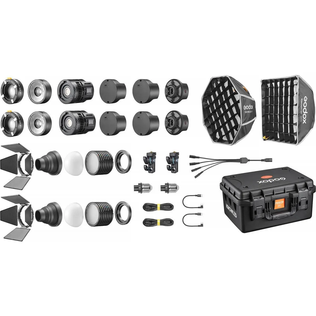 Godox Photo Equipment Co. Ltd Godox MS60BI KNOWLED Bi-color LED studio light 2-light kit — product photo