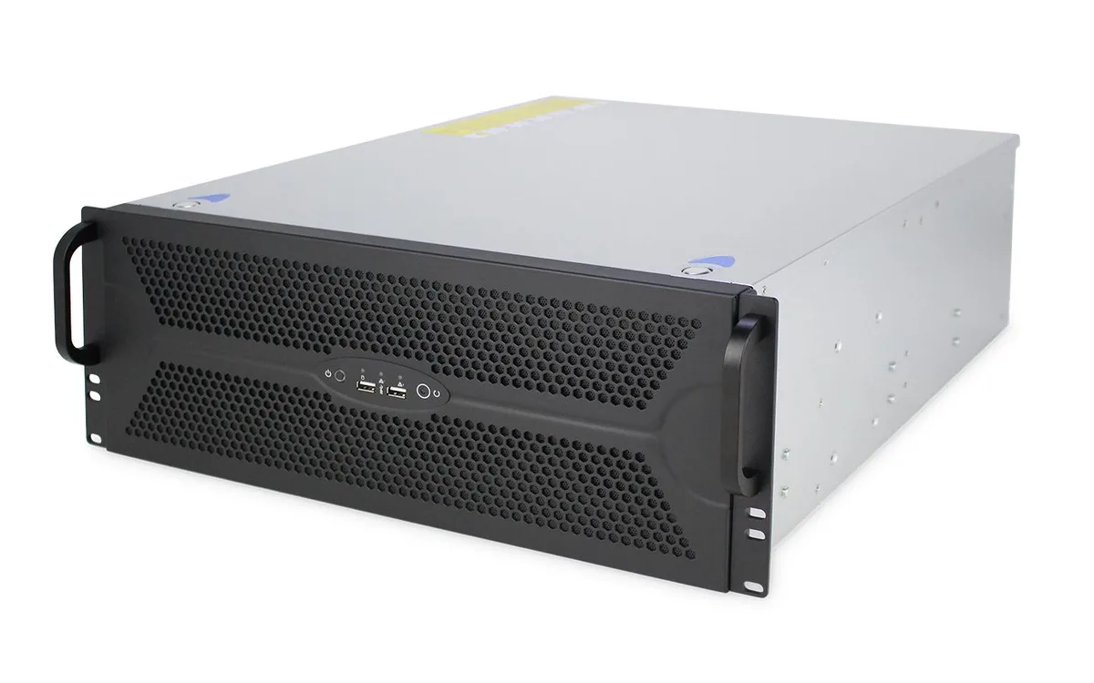 HOTCFWQ HOTCFWQ 4U GPU Server Chassis Air-Cooled 438x480x177mm 12x13in MB 4xU.2 3x120mm Fan ATX/CRPS — product photo