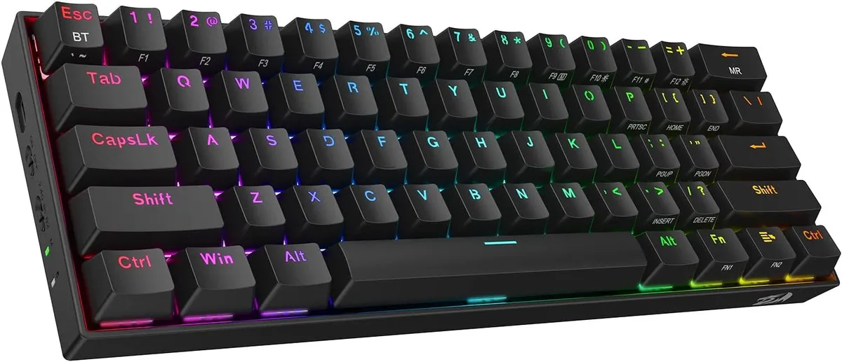 Redragon Redragon K530 Pro Draconic 60% 61 Keys Wireless RGB Mechanical Gaming Keyboard Blue Switch Black — product photo