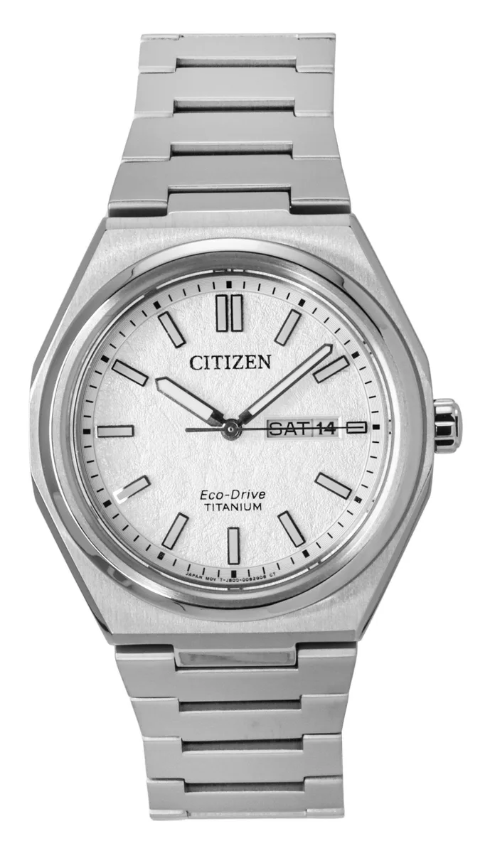 Citizen Citizen Zenshin AW0130-85A Super Titanium White Dial Eco-Drive 100M watch — product photo