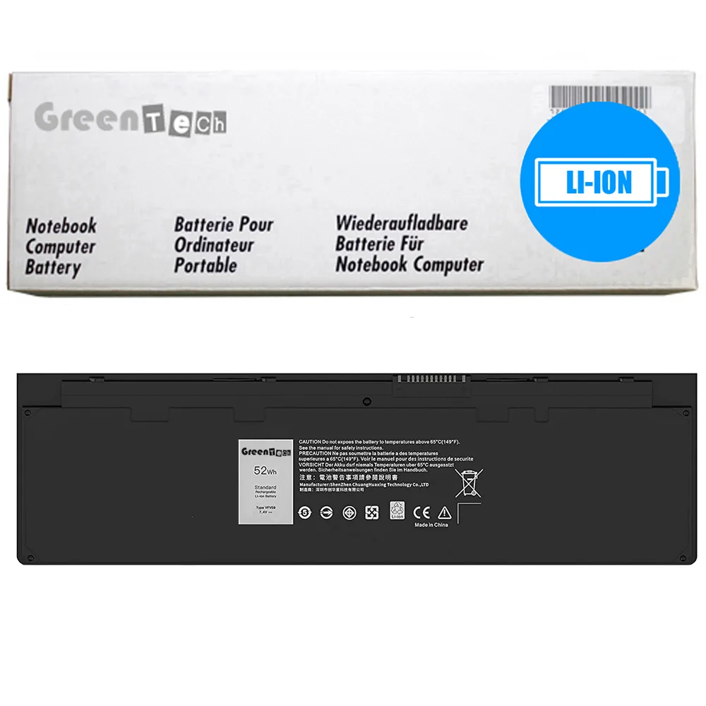NShi NShi VFV59 laptop battery 7.4V 52Whr for Dell Latitude E7240 E7250 — product photo